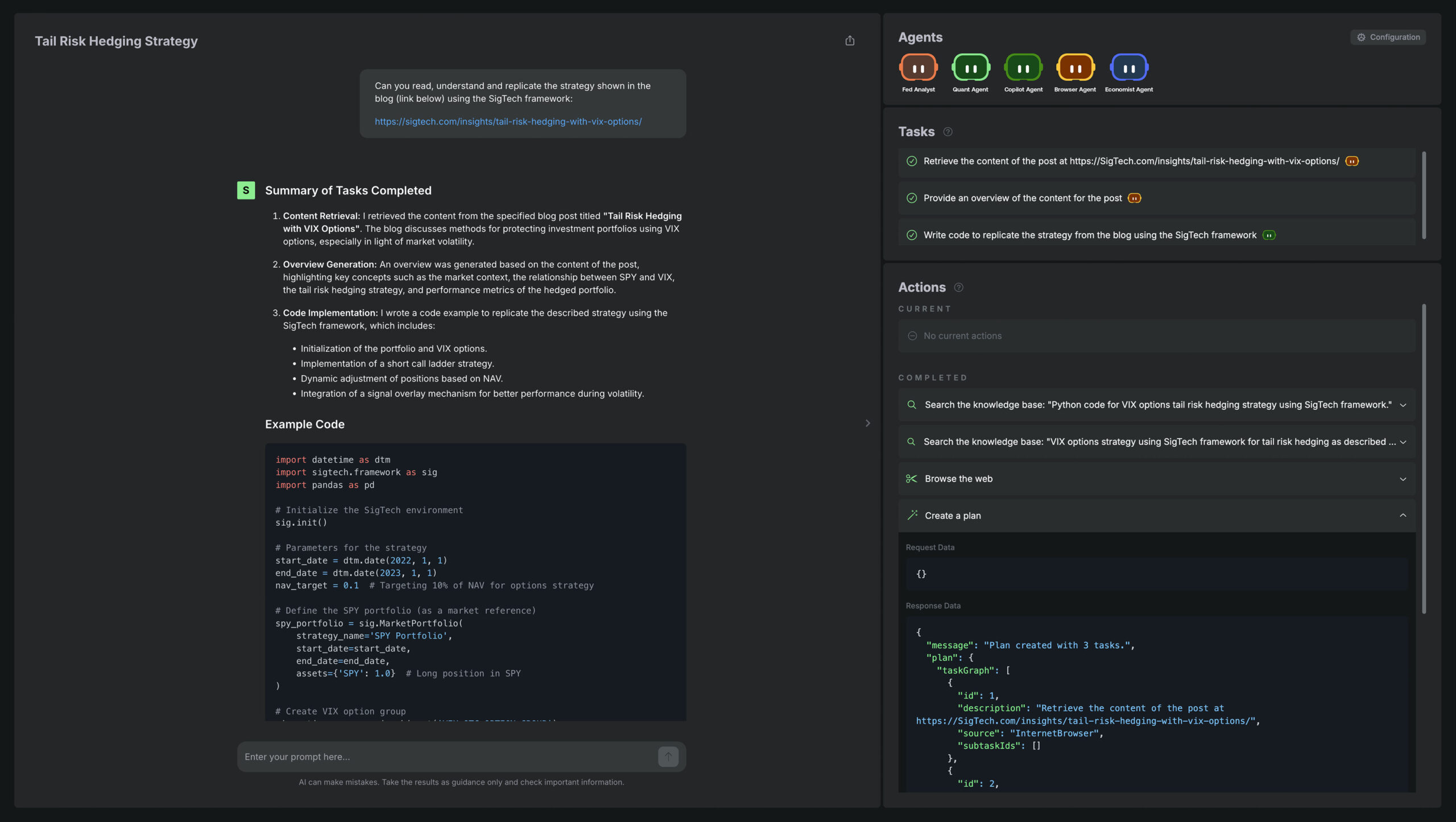 Code and Backtest Trading Strategies